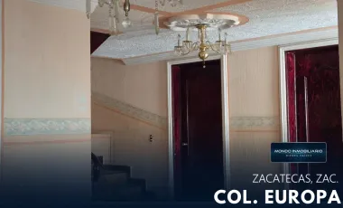 Casa en venta en Europa, Zacatecas, Zacatecas