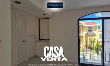 Casa en venta en Villas del Carmen, Guadalupe, Zacatecas
