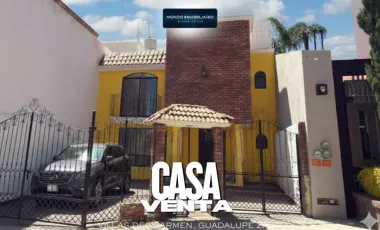 Casa en venta en Villas del Carmen, Guadalupe, Zacatecas