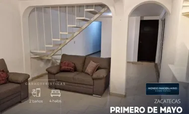 Casa en venta en Primero de Mayo, Guadalupe, Zacatecas
