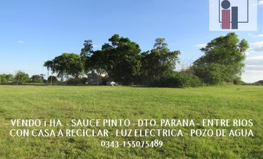 VENDO CHACRA ZONA PARANA, ENTRE RIOS