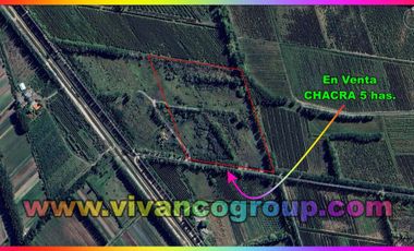 Se vende Chacra 5 has. en blanco en Centenario, Provincia de Neuquén.