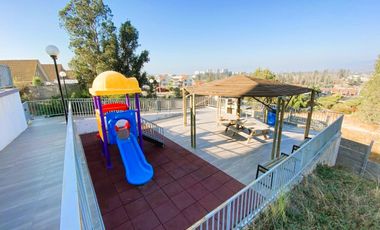 Arriendo espectacular depto., 2dorm 2baños 1 estac.  con terraza y vista verde .