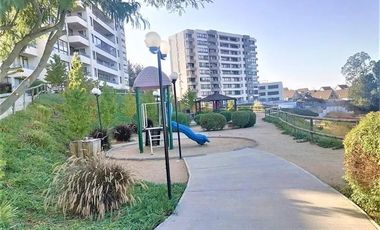 Arriendo espectacular depto., 2dorm 2baños 1 estac.  con terraza y vista verde .