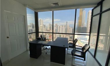OFICINA AMOBLADA O VACIA 110M2, EN TOWERBANK, CALLE 50