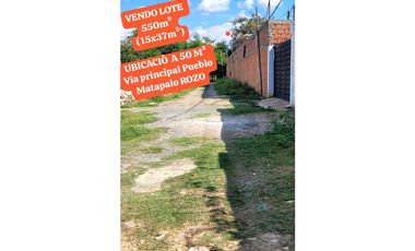 VENTA LOTE EN MATAPALO ROZO VALLE