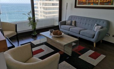 VENDO  DEPARTAMENTO EN OFERTA AMOBLADO CON VISTA AL MAR EN PLAYA CAVANCHA, CIUDAD DE IQUIQUE