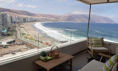 VENDO  DEPARTAMENTO EN OFERTA AMOBLADO CON VISTA AL MAR EN PLAYA CAVANCHA, CIUDAD DE IQUIQUE