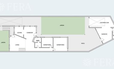 Venta de Casa 3 ambientes con Jardín y Cochera en Bernal