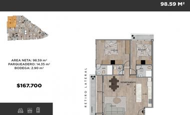 MODERNO Y BIEN UBICADO DEPARTAMENTO 3 EN VENTA PUERTAS DEL SOL CUENCA