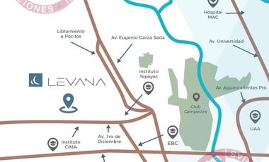 Terrenos en venta en Via Levana, Aguascalientes