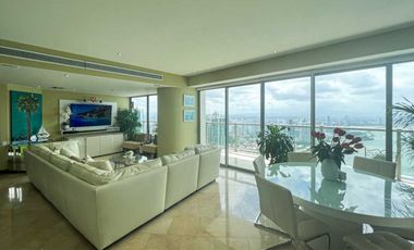 APARTAMENTO AMOBLADO EN PUNTA PACIFICA DE LUJO 3 RECAMARAS PH TRUMP