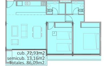 TAO PARQUE 3 AMB C/TERRAZA US 79.000 Y 27 CUOTAS