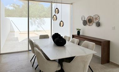 Casas en venta en privada en Conkal Merida dos plantas con alberca