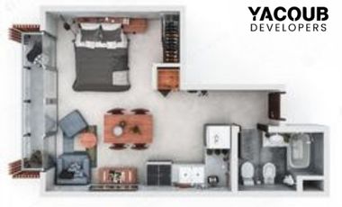 Departamento monoambiente en alquiler - 1 Baño - 41Mts2 - La Plata