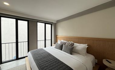 Moderno Departamento 1 Rec. Roma Norte, Amueblado y Equipado