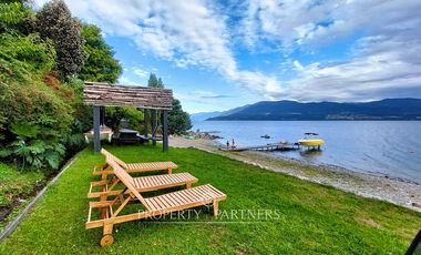Espectacular terreno 4,9 Ha. con Casa orilla lago Riñihue
