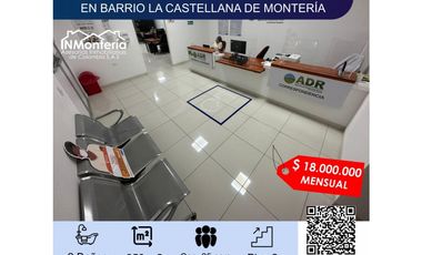 SE ARRIENDA OFICINA AMOBLADA EN BARRIO LA CASTELLANA DE MONTERIA