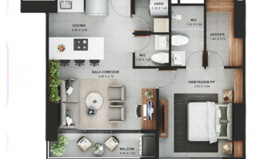 Venta apartamento en cesión de derechos Politan Sabaneta