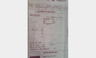 Lote en Venta Ciudadela / 3 de Febrero (A120 3829)