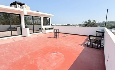 Estrena Súper loft ejecutivo en renta con terraza propia atrás de Plaza Ankara