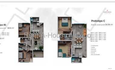 Departamento en Venta en Cuauhtémoc, Atlampa RT 25-1499.