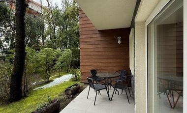 Departamento en Venta en Increible departamento en condominio Pucón Andino, primer piso con jadín