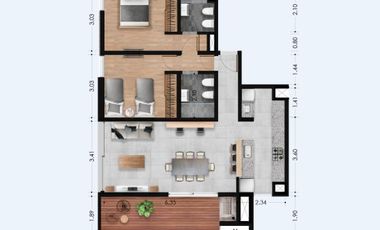 Departamento en Venta, Granadero Baigorria. Botania.