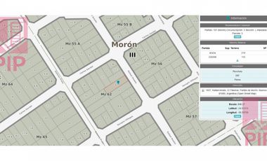 Lote en Venta El Palomar / Moron (B110 1154)