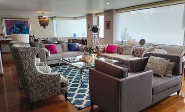 Departamento de lujo amueblado en renta, Lomas de Chapultepec