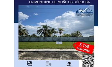 SE VENDE LOTE EN MUNICIPIO DE MOÑITOS CÓRDOBA