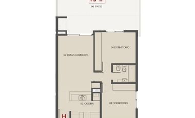 Dpto en VENTA a ESTRENAR - Paddock - 2 dormis + balcón + cochera - J J Paso 7700