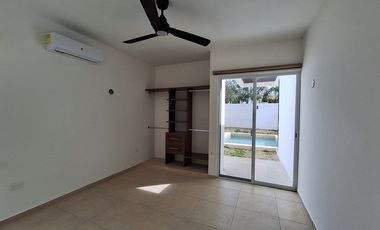 Casa en renta nueva  de una planta Gran Santa Fe Norte, Mérida Yucatán