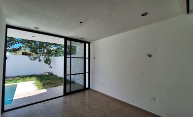 Casa en renta nueva  de una planta Gran Santa Fe Norte, Mérida Yucatán