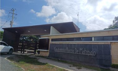 LOTE EN VENTA - CONDOMINIO RINCON DE MATAPALO - ROZO REF 8497600