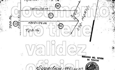 Terreno en renta zona comercial carretera Mérida-Progreso