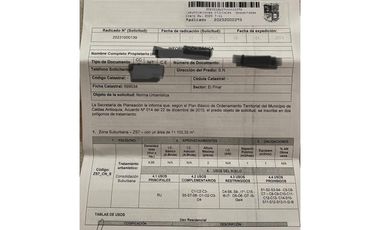 Lote en venta en Caldas