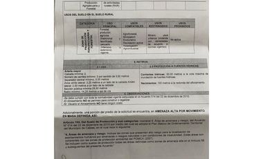 Lote en venta en Caldas