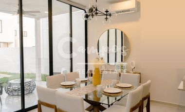 Casa de dos pisos y 2 recamaras en privada residencial en Conkal  Preventa abril 2028