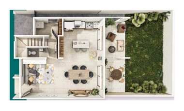 Casa de dos pisos y 2 recamaras en privada residencial en Conkal  Preventa abril 2028