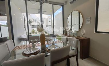 Casa de 3 recamaras en privada residencial en Conkal, Yucatan. Entrega inmediata