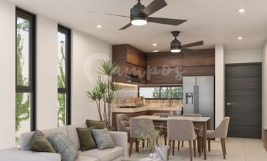 Casa de 3 recamaras en privada en Conkal en preventa diciembre 2027