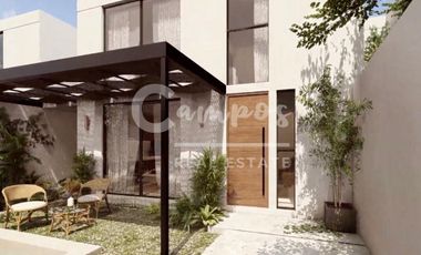Casa de 2 pisos y 3 recamaras en privada residencial en Conkal, Yucatan. Preventa diciembre 2027