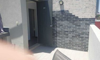 Renta Departamento amueblado en la Cuauhtémoc con Roof Garden privado