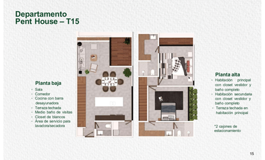 Penthouse en Mérida Yucatán.