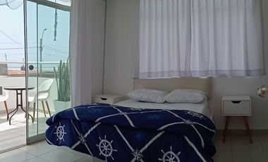 En venta casa de playa con piscina, en Playa Lobos, Cerro Azul