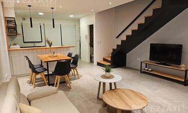 Duplex a estrenar. z/ San Carlos. 2 dormitorios y escritorio. Impecable. Amoblado