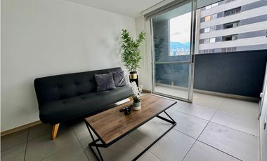 Apartaestudio frente a ciudad del río para la renta amoblada, piso 14