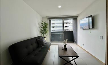 Apartaestudio frente a ciudad del río para la renta amoblada, piso 14