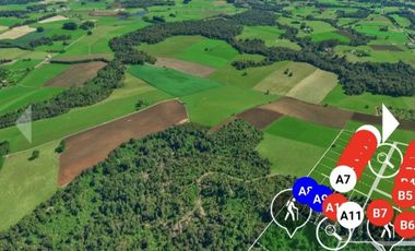 Vende parcelas con rol propio, desde 5.000 mt2, en proyecto Fundo Río Los Ostiones, Los Muermos.  Opción de Crédito directo.